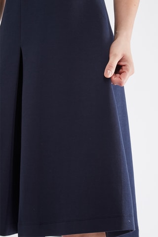 Rechte Rok Hoge Taille - Marineblauw