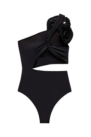 Asymmetrisch Badpak - Zwart