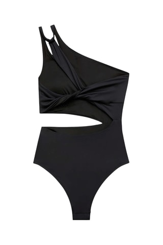 Asymmetrisch Badpak - Zwart