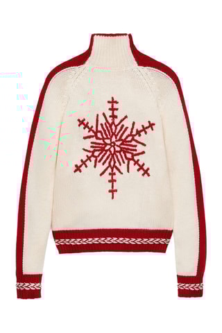 Trui - Rood en Beige