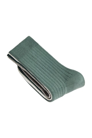 5 paar sokken - Groen