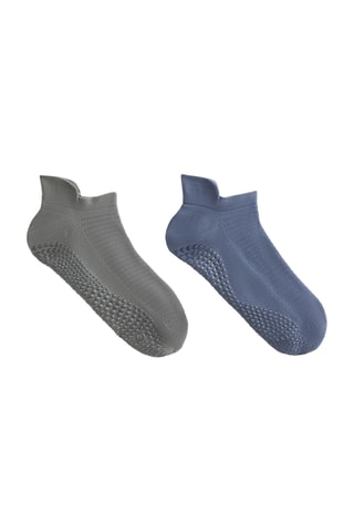 2 Paar Enkelsokken - Blauw