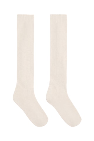 Kasjmier en Wollen Sokken - Poederroze