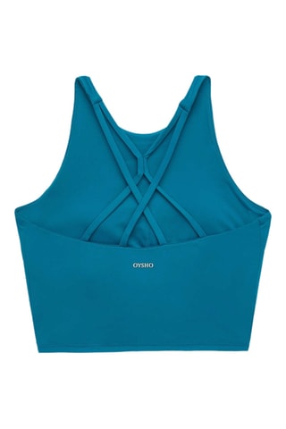 Sportbeha - Pauwblauw