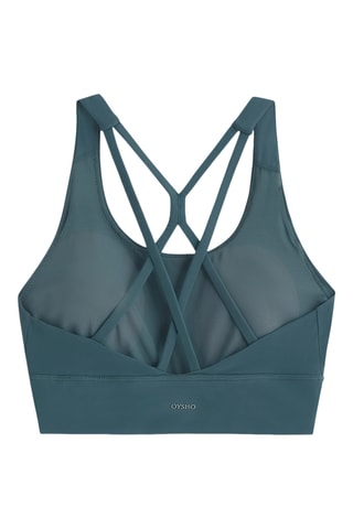 Sportbeha - Petrolblauw