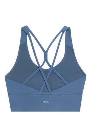 Sportbeha - Petrolblauw