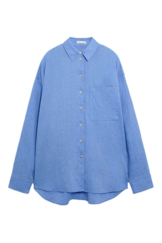 Linnen Blouse - Blauw