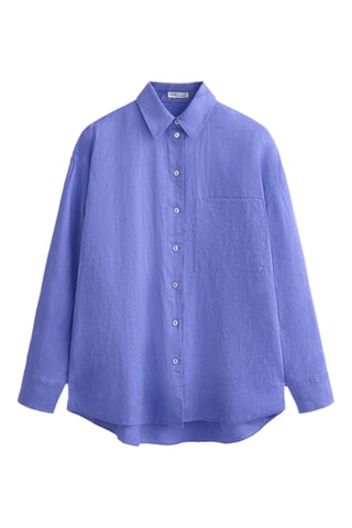 Linnen Blouse - Paars