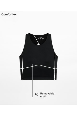 Push-up Sportbeha - Zwart