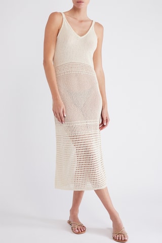 Midi-jurk - Ecru