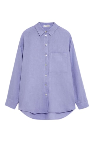 Linnen Overhemd Relaxed - Lavendelblauw