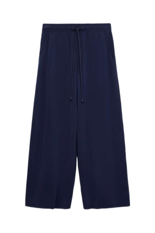 Pantalon wide legs - Bleu marine