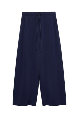 Pantalon wide legs - Bleu marine