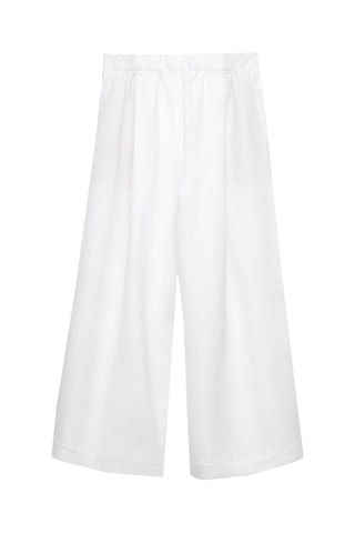 Linnen Driekwart Broek - Wit