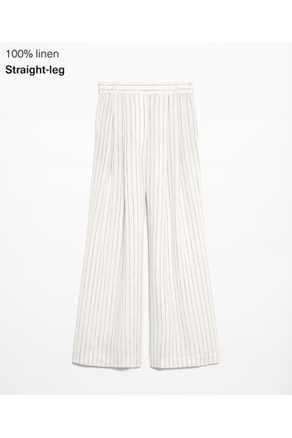 Linnen Broek straight - Ecru