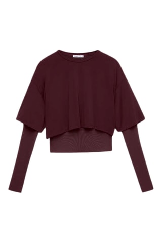 T-shirt - Bordeauxrood