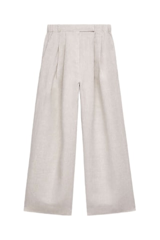 Linnen Broek Tailored - Lichtgrijs