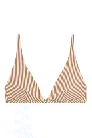 Haut de maillot - Marron clair et blanc