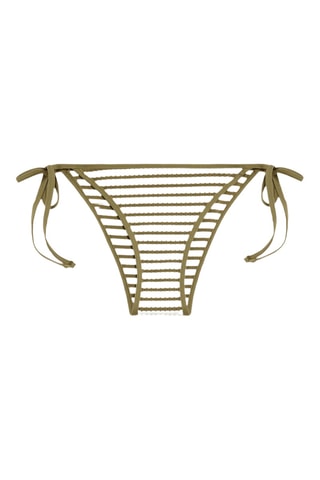 Bikinibroekje - Kaki en Wit