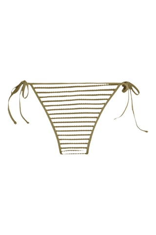 Bikinibroekje - Kaki en Wit