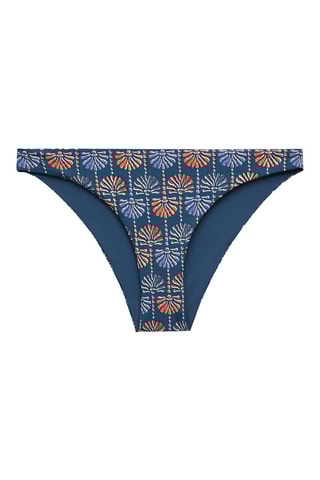 Bikinibroekje - Kobaltblauw en Lichtbruin