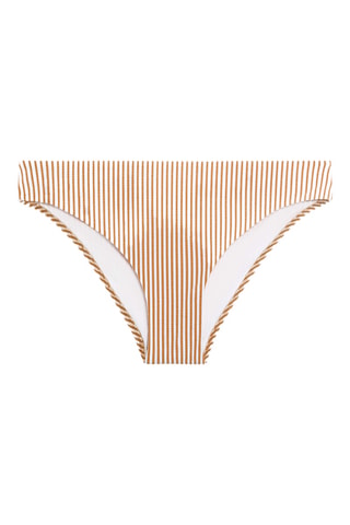 Bikinibroekje - Camel en Wit