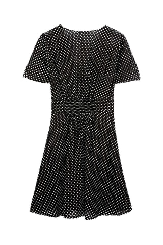 Blouse-jurk - Zwart en Wit