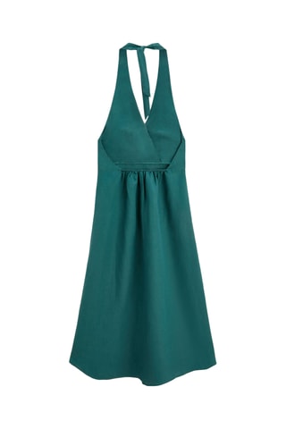 Robe trapèze en lin - Vert