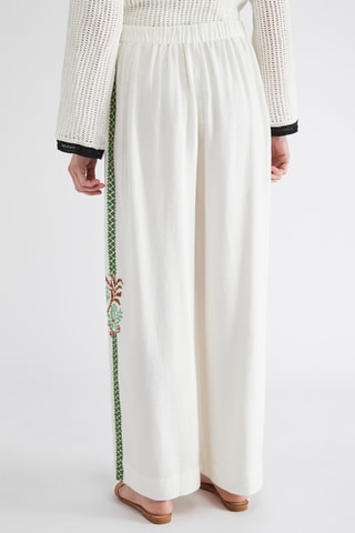 Broek Hoge Taille - Ecru