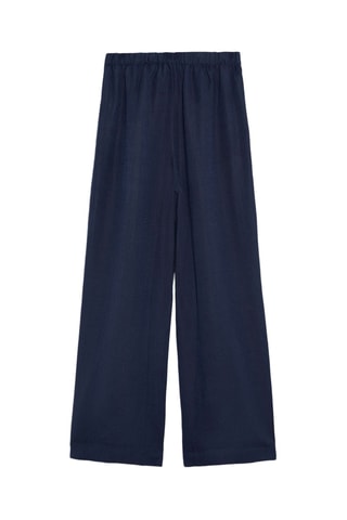 Linnen Broek - Marineblauw