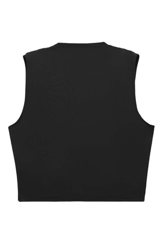 Gedrapeerde Crop Top - Zwart