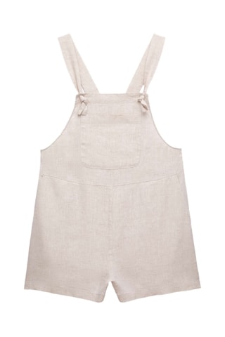 Linnen Tuinshort - Beige