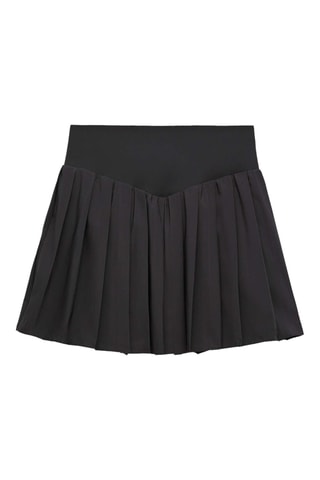Geplooide Minirok- Zwart