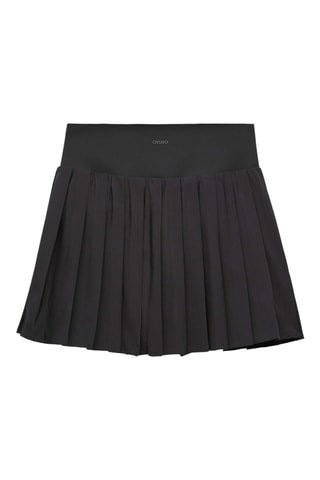 Geplooide Minirok- Zwart