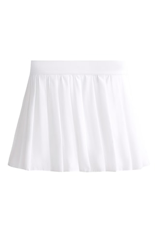 Geplooide Minirok- Wit