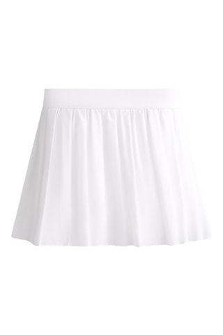 Geplooide Minirok- Wit