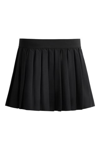 Geplooide Minirok- Zwart