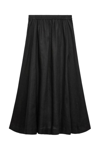 Linnen Skaterrok - Zwart