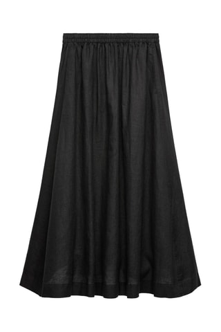 Linnen Skaterrok - Zwart