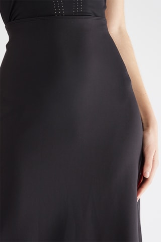 Rechte Rok Hoge Taille - Zwart