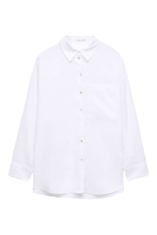 Chemisier en lin - Blanc