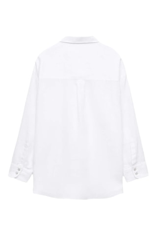 Chemisier en lin - Blanc