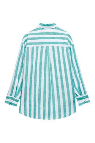 Linnen Blouse - Turquoise