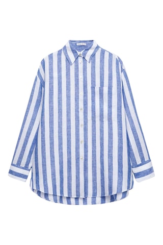 Linnen Overhemd - Blauw