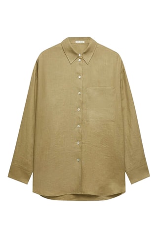 Linnen Overhemd - Kaki