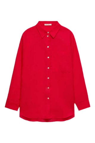 Linnen Blouse - Rood