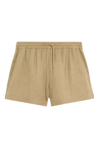 Linnen Short - Kaki
