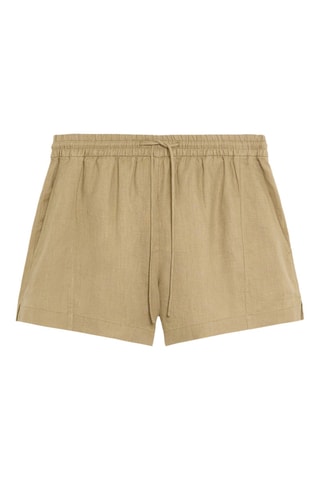 Linnen Short - Kaki