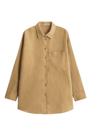 Linnen Overhemd - Kaki