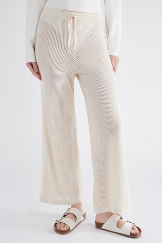 Broek Hoge Taille - Ecru